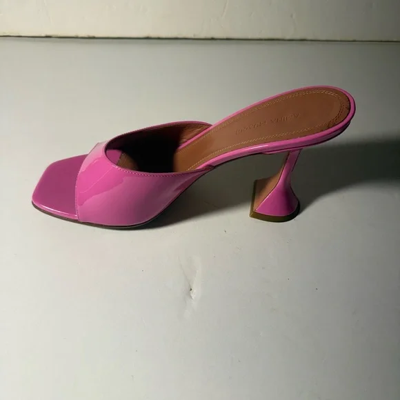 Amina Muaddi Vibrant Pink Mules - Picture 7 of 8